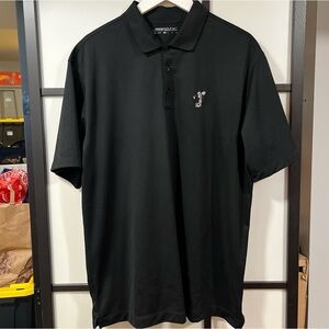 Nike Mickey Mouse Walt Disney World Golf Black Polo Shirt Dri Fit Men's Size XL